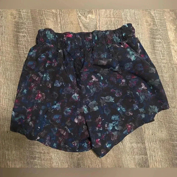 Avia Women's Athletic Shorts - Black with Multicolor Pattern - Picture 2 of 3